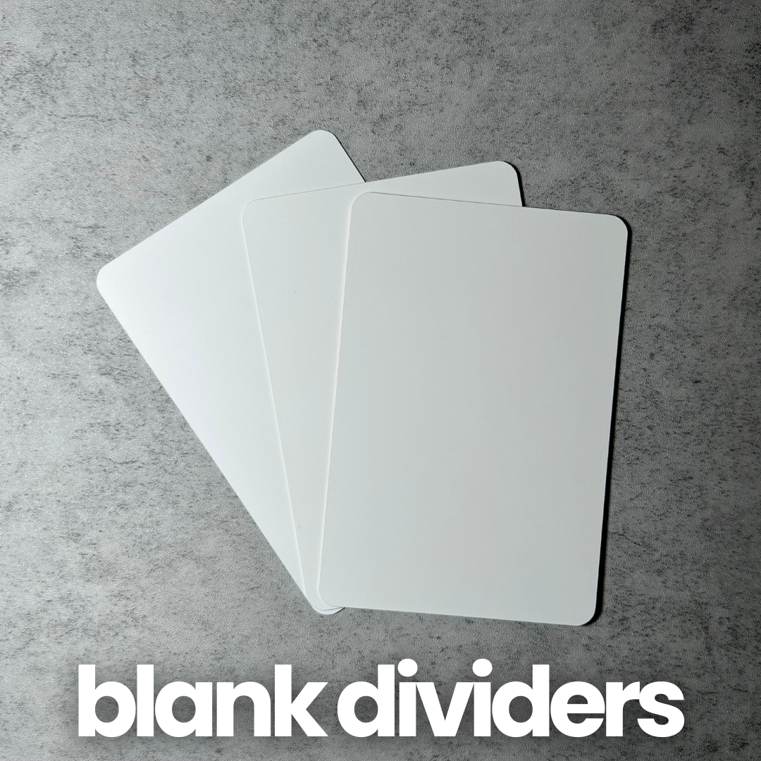 Blank Card Dividers