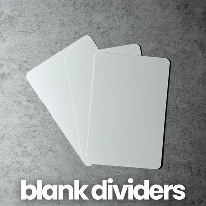 Blank Card Dividers