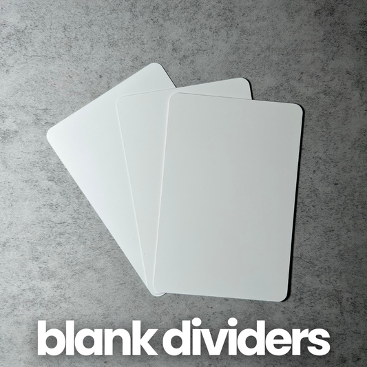 Blank Card Dividers