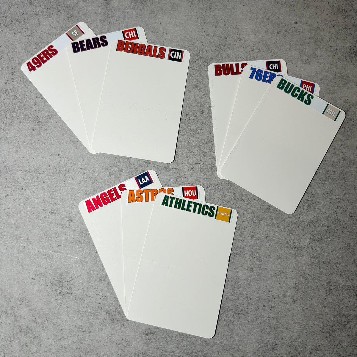 Card Dividers (Choose Sport & Size)
