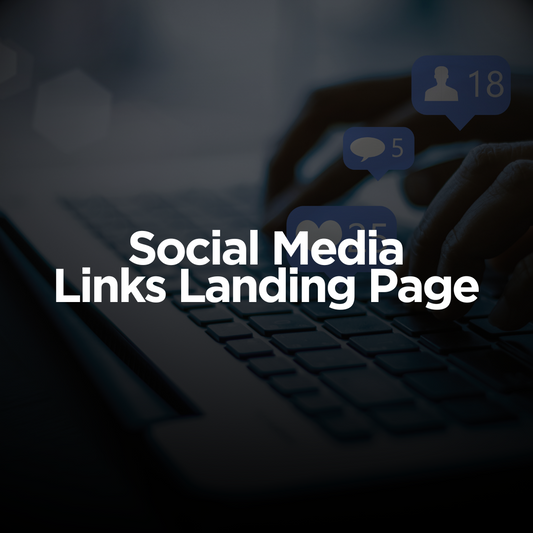 Social Media Links Landing Page