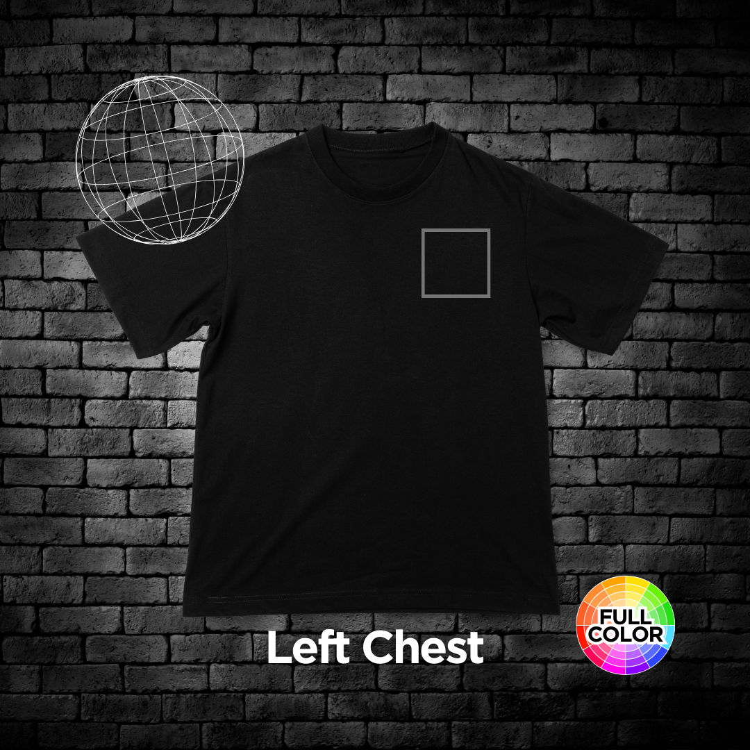 Custom Full Color T-Shirts (Left Chest)