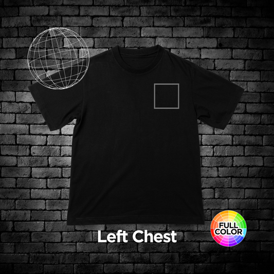 Custom Full Color T-Shirts (Left Chest)